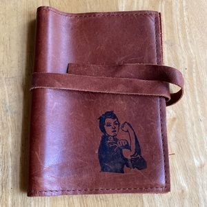 Leather case for mini book or passport in good condition